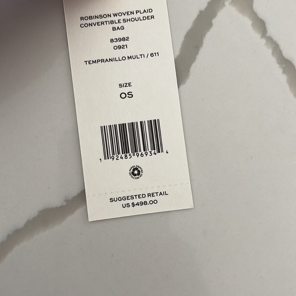 Tory Burch
Woven Plaid
Convertible Shoulder
Bag - Picture 8 of 9